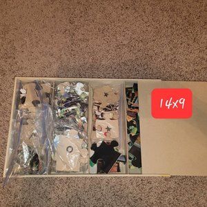 Six TMNT Teenage Mutant Ninja Turtle Puzzles w/ Storage Tray